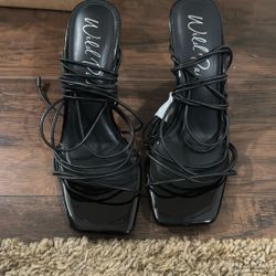 Black Square Heels