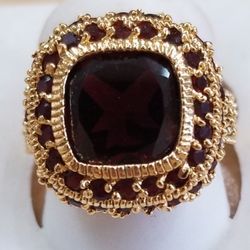 Gold Plated Sterling Silver Ring 