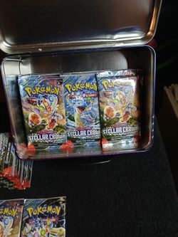 Pokémon Tcg Scarlet And Violet Stellar Crown Booster Packs Lot Of 18 Packs New Factory Sealed