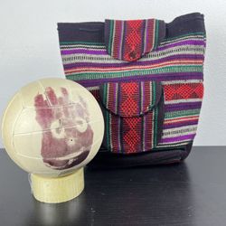 Handmade Multicolor Vintage Woven Mexican Bag 