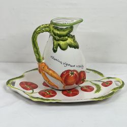 Certified International Judy Phipps Vegetables 5 quart Pitcher