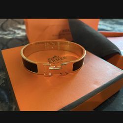 Aurhentic Hermès Clic Clac Bracelet