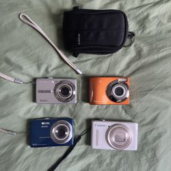 Canon SX610 HS And 3 Kodak Cameras See Description 
