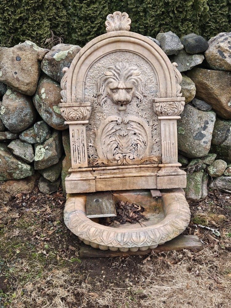 Stone Fountain 2 Piece 3' Wide X 5' Tall