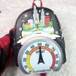 Loungefly X Buddy The Elf Spirit Clausometer Christmas Light Up Backpack 