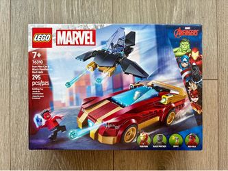 New LEGO Marvel Iron Man Car & Black Panther vs Red Hulk 76310