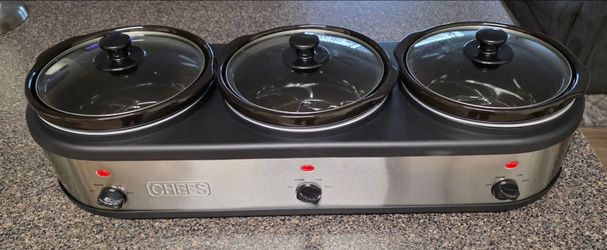 Triple slow cooker