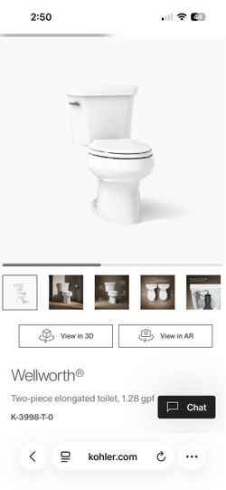 Kohler Wellworth Elongated Toilets