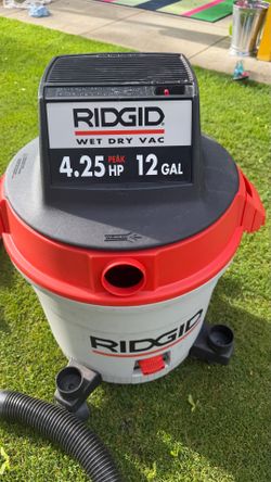 Ridgid wet dry vacuum  4.25 hp 12 gal