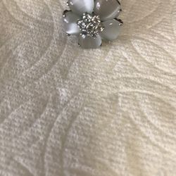 Lovely Fashionable Silver  Cocktail Ring