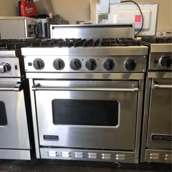 Viking 30” Wide All Gas Range Stove In Stainless Steel 