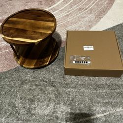 New Wood Acacia Turntable 10” 