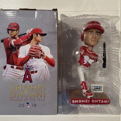 Shohei Ohtani Collectible Bobblehead 2018 Rookie of The Year JAE LA Angels ROY - $60