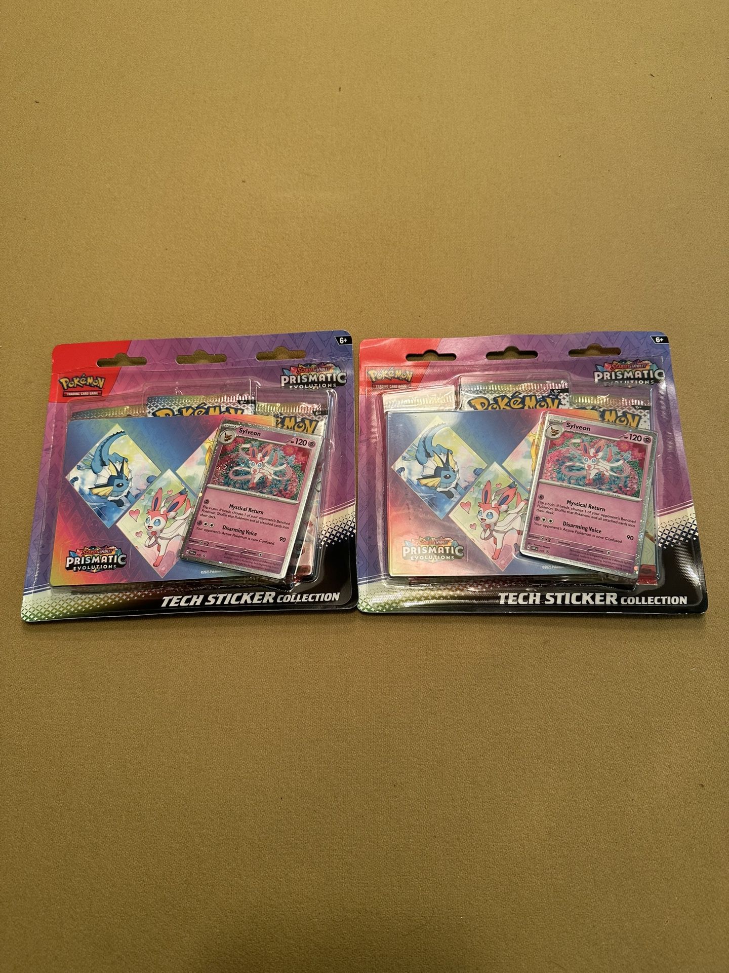 Pokmon Trading Card Game: Scarlet & VioletPrismatic Evolutions Tech  Sticker Collection Sylveon Lot Of x2 (New) - joarbit.com