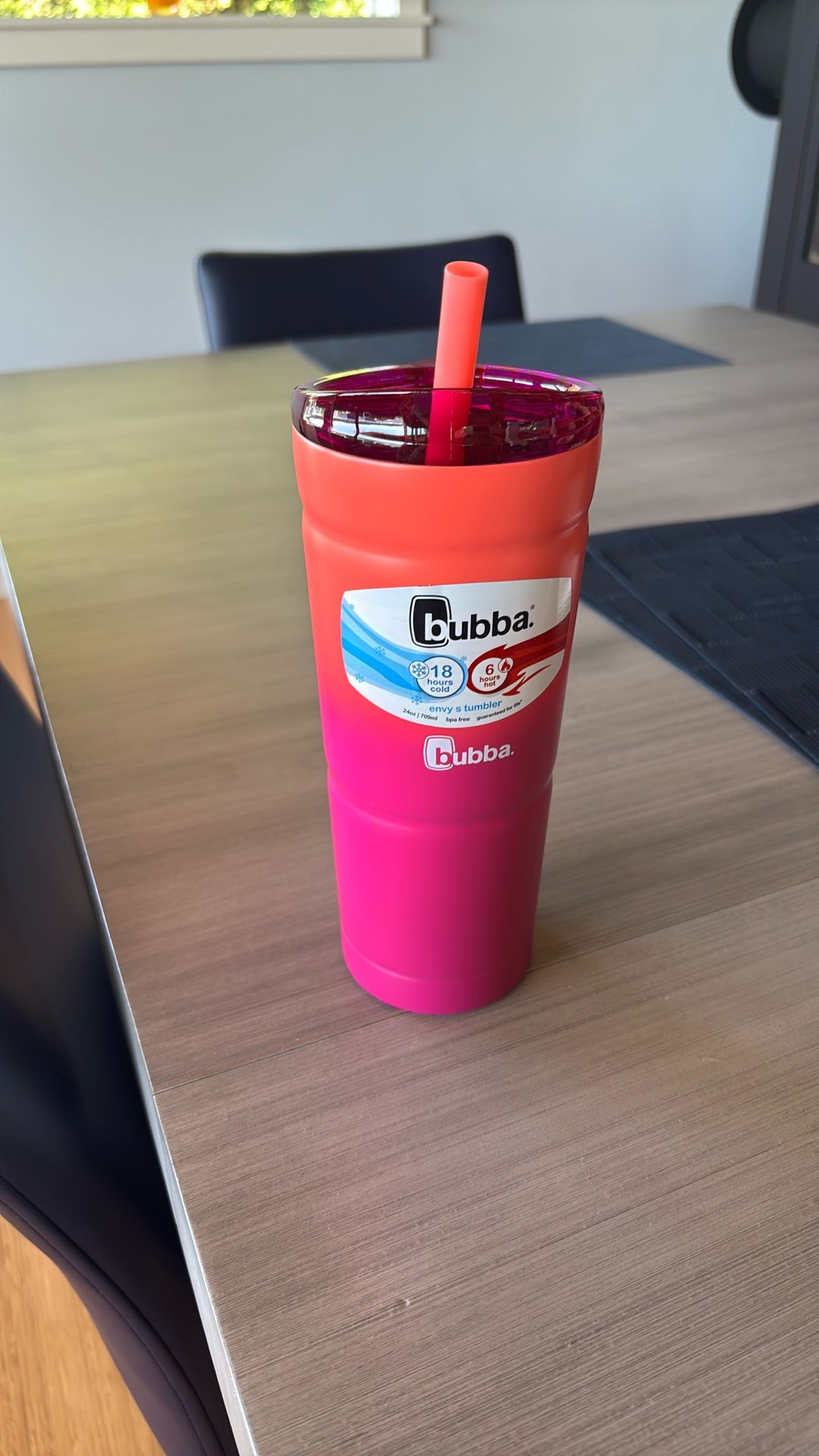 Insulated Cup with Straw