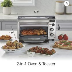 Countertop toaster oven and long slot toaster