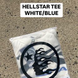 Hellstar Tee White/blue 