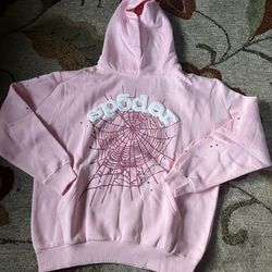 Pink sp5der hoodie M