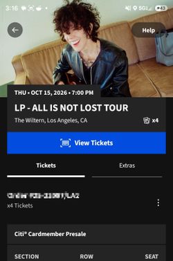 LP at The Wiltern October 15th