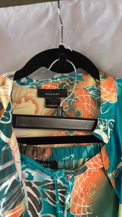 Natori Floral Satin Pajama Set Size M