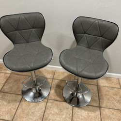 Cushioned Bar Chairs (whole Set) 