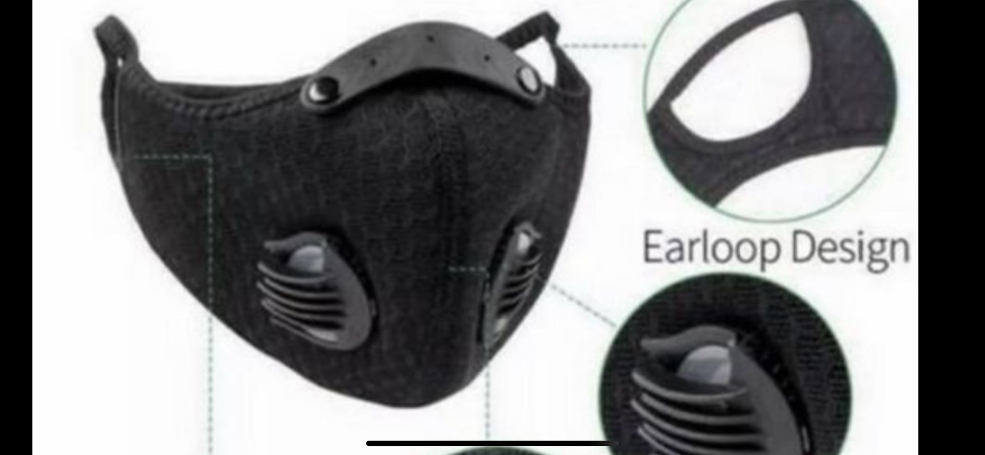 Breathable Face Mask with filter