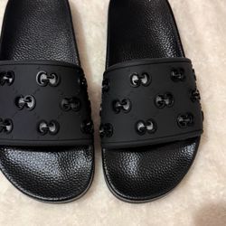 Black Gucci Slides