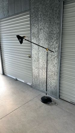 Black adjustable floor lamp