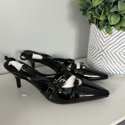 Women's Slingback Heels Closed Pointed Toe Dress Pumps Shoes Slip On 2 Inch High Stiletto Comfortable Sexy Wedding Work Casual Prom Party size 8