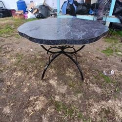 Black Marble  Kitchen eating table
