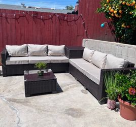 6 Seat Modular Patio set with storage