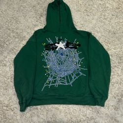 Sp5der Hoodie (green) L