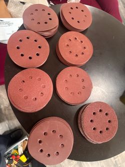 150 Pack 5 Inch Sanding Discs Sandpaper, 8-Hole Hook and Loop (60/80/120/150/240/320/400/600) for Random Orbital Sanders, Ideal for Wood, Metal, and P