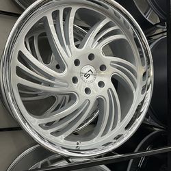 24’ Rims With Tires For GMC Chevy Escalade Ram 