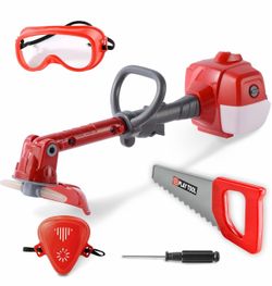 BRAND NEW IN BOX SEALED Kids Weed Wacker Pretend Trimmer Garden Play Tool with Goggles