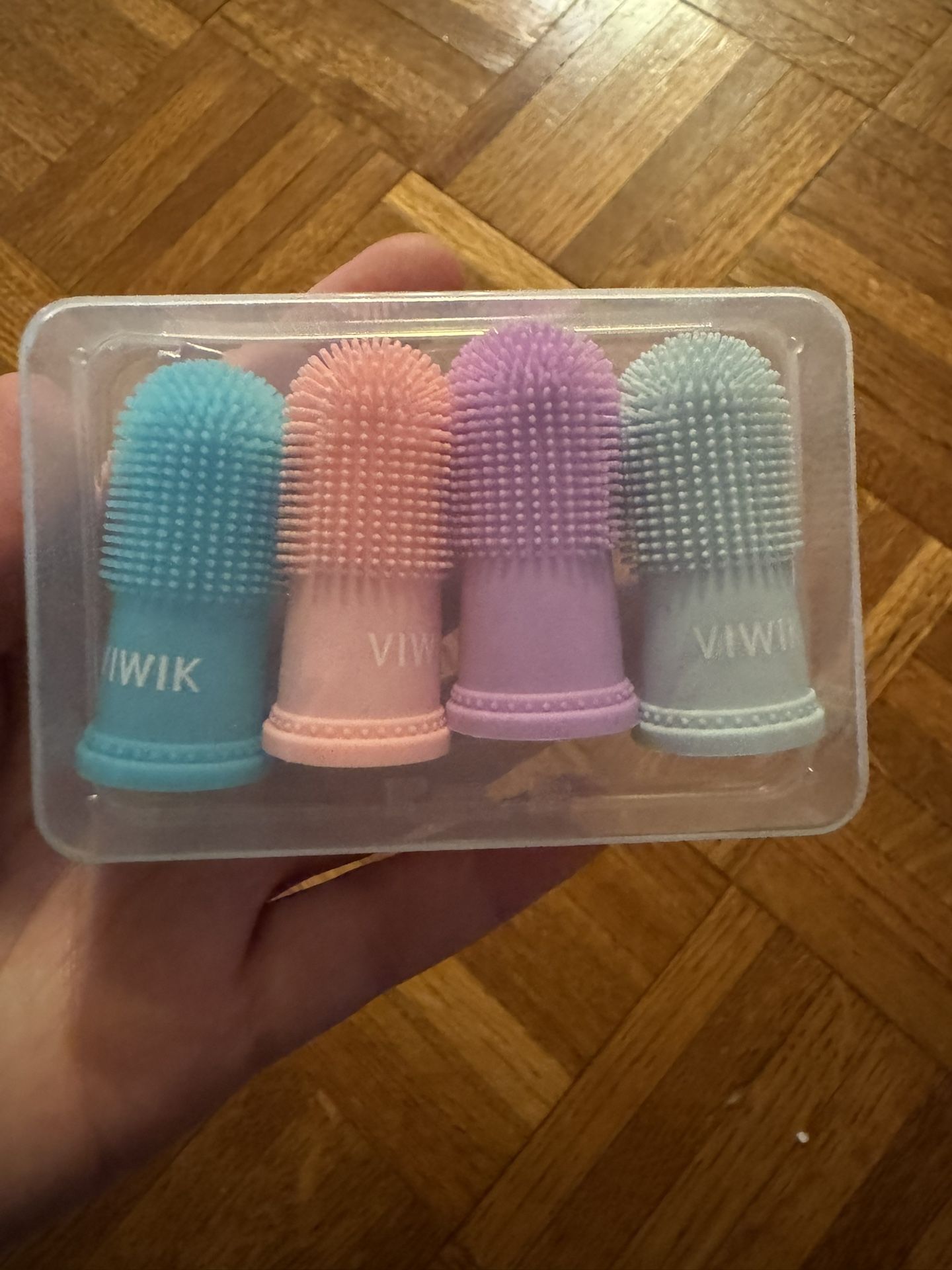 Set Of 4 Viwik Dog Soft Bristle Toothbrush