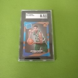 Graded JAYSON TATUM Rookie Basketball Card 2017 /18 PANINI DONRUSS #198