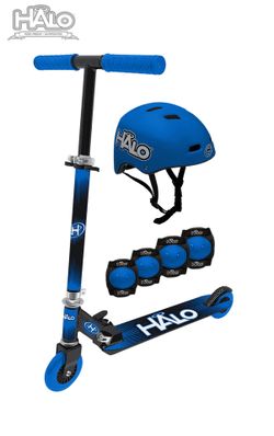 HALO Rise Above 6-Piece Scooter Combo Set - Blue