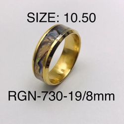 Stainless Steel Ring Band For Men & Women: RGN-730-19/Ring Size-10.50