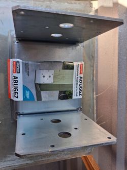 Six Simpson Strong Tie Adjustable 6x6 Post Bases
and Wedge Anchors