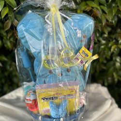 Blue Peeps Plush Easter Basket