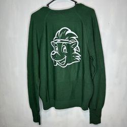Men’s size small Nike SB cardigan sweater green gorge wool blend skate vintage