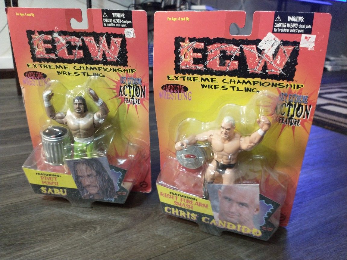 ECW WRESTLER'S BRAND NEW ASKING ONLY FOR $25.00 FOR BOTH !!!