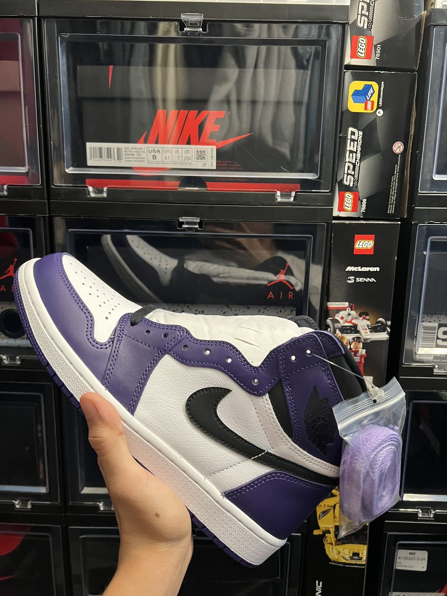 Jordan 1 Court Purple