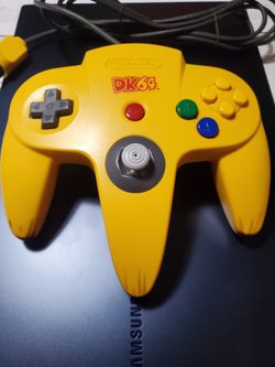 RARE Nintendo 64 N64 Donkey Kong Yellow Banana DK64 Controller
