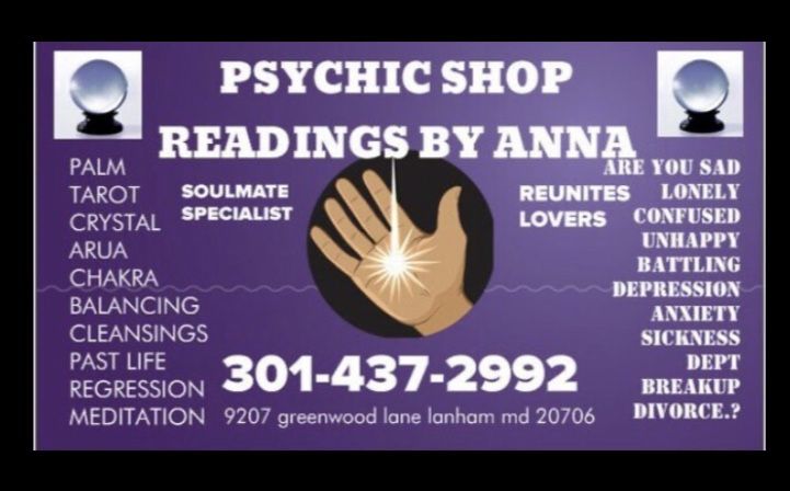 Psychic Healer & reader DMV Area