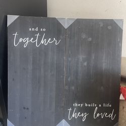 Large Wall Decor Sign