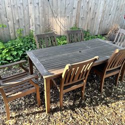 6 Person Outdoor  Dining Set 