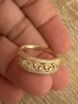 White Shine Stone Ring