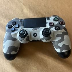 Sony PlayStation 4 PS4 Wireless Controller White / Black Camouflage - Tested